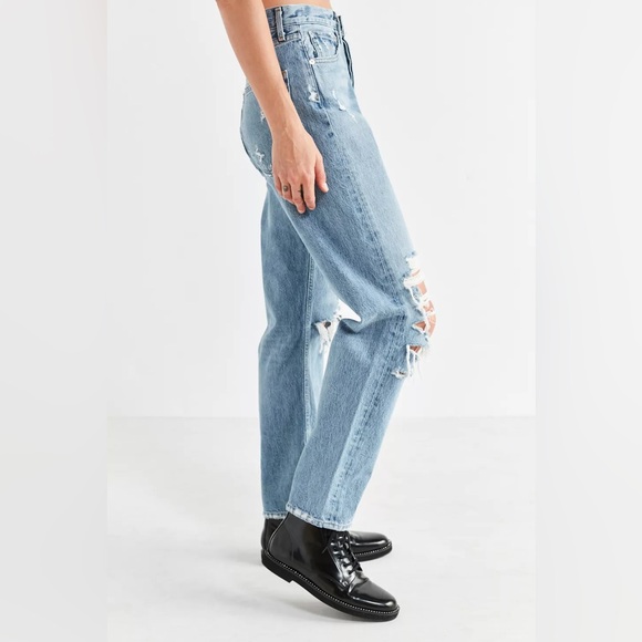 AGOLDE 90’s Straight Leg Ripped Jeans - Picture 9 of 10